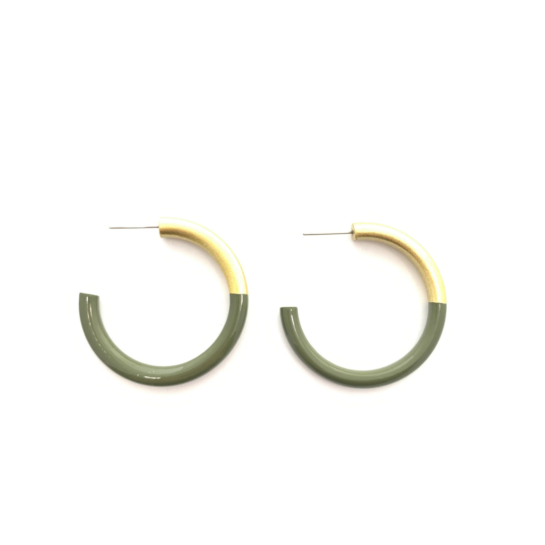 Liz Medium Horn Hoops
