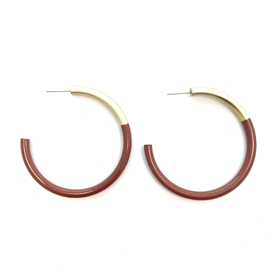Liz Medium Horn Hoops