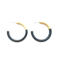 Liz Medium Horn Hoops