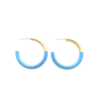 Liz Medium Horn Hoops