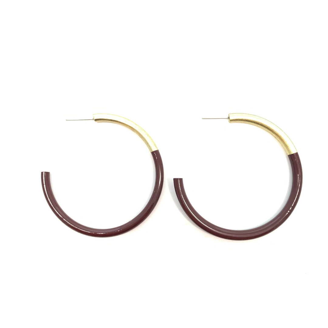 Liz Medium Horn Hoops