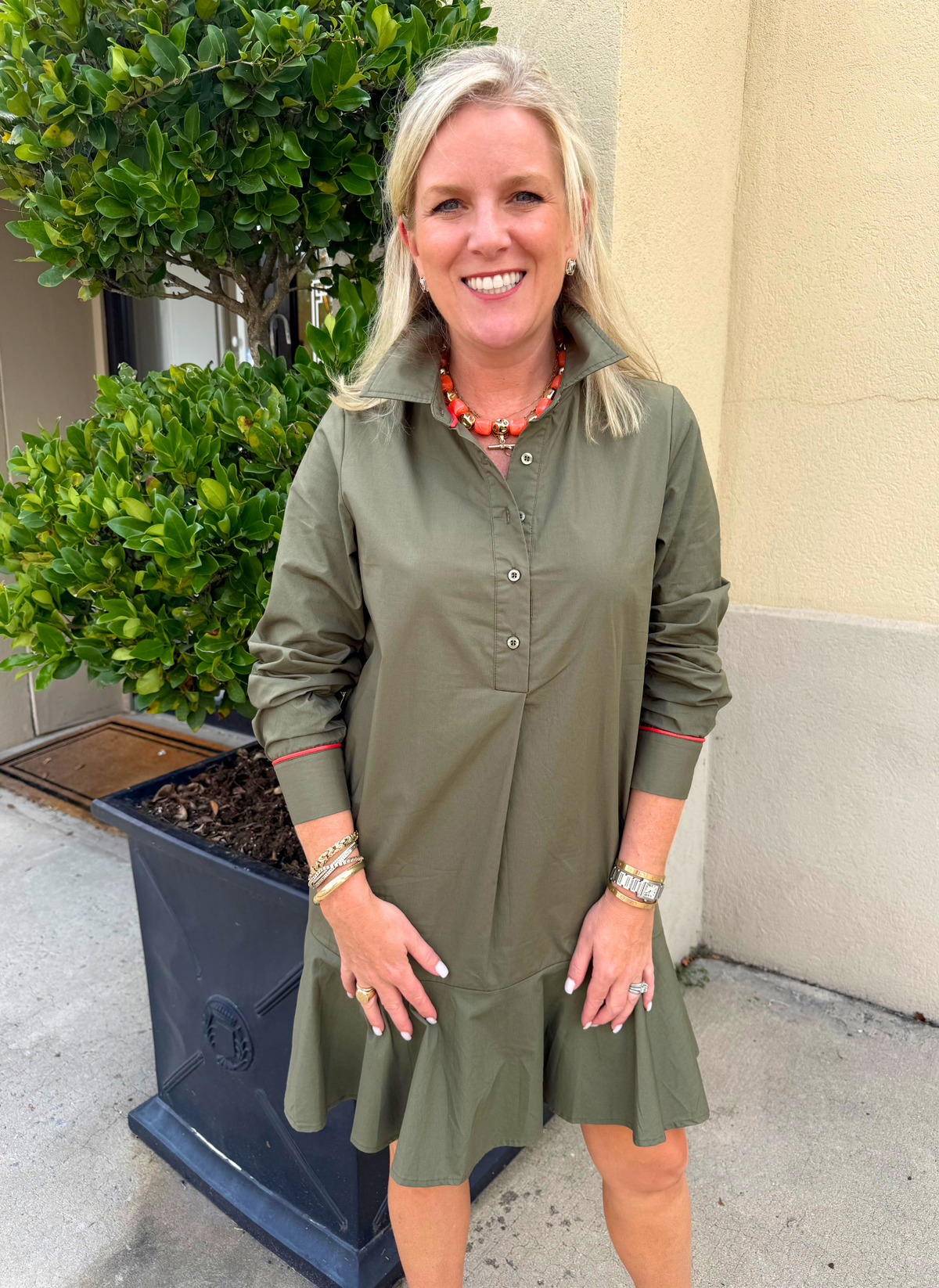 Eliza Dress - Olive