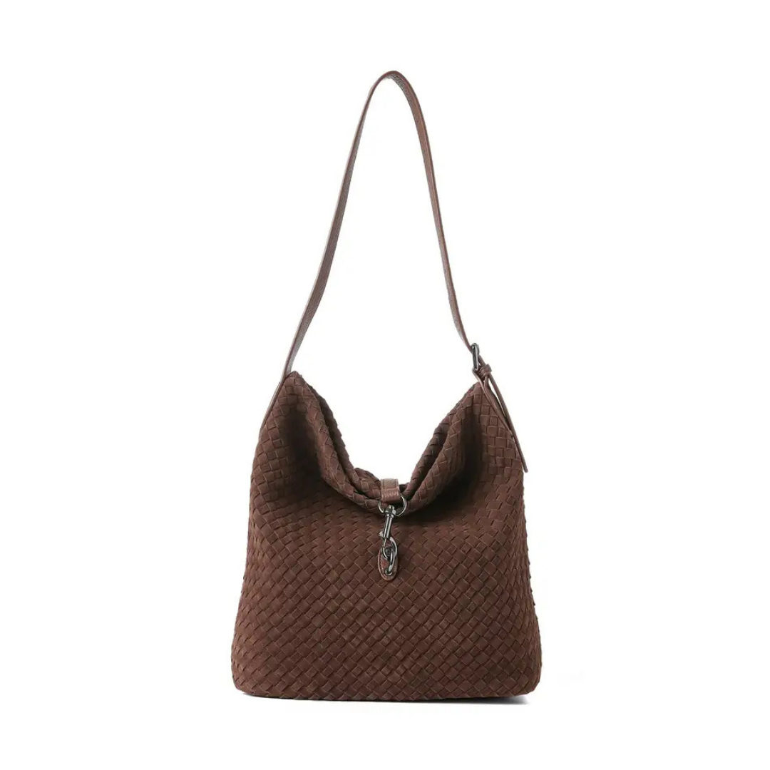 Sandy Woven Shoulder Handbag
