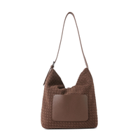 Sandy Woven Shoulder Handbag