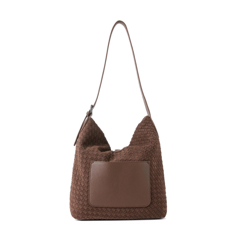 Sandy Woven Shoulder Handbag