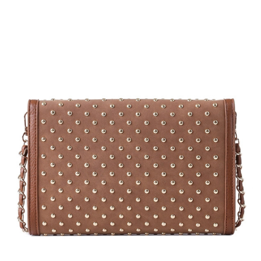 Beth Studded Clutch