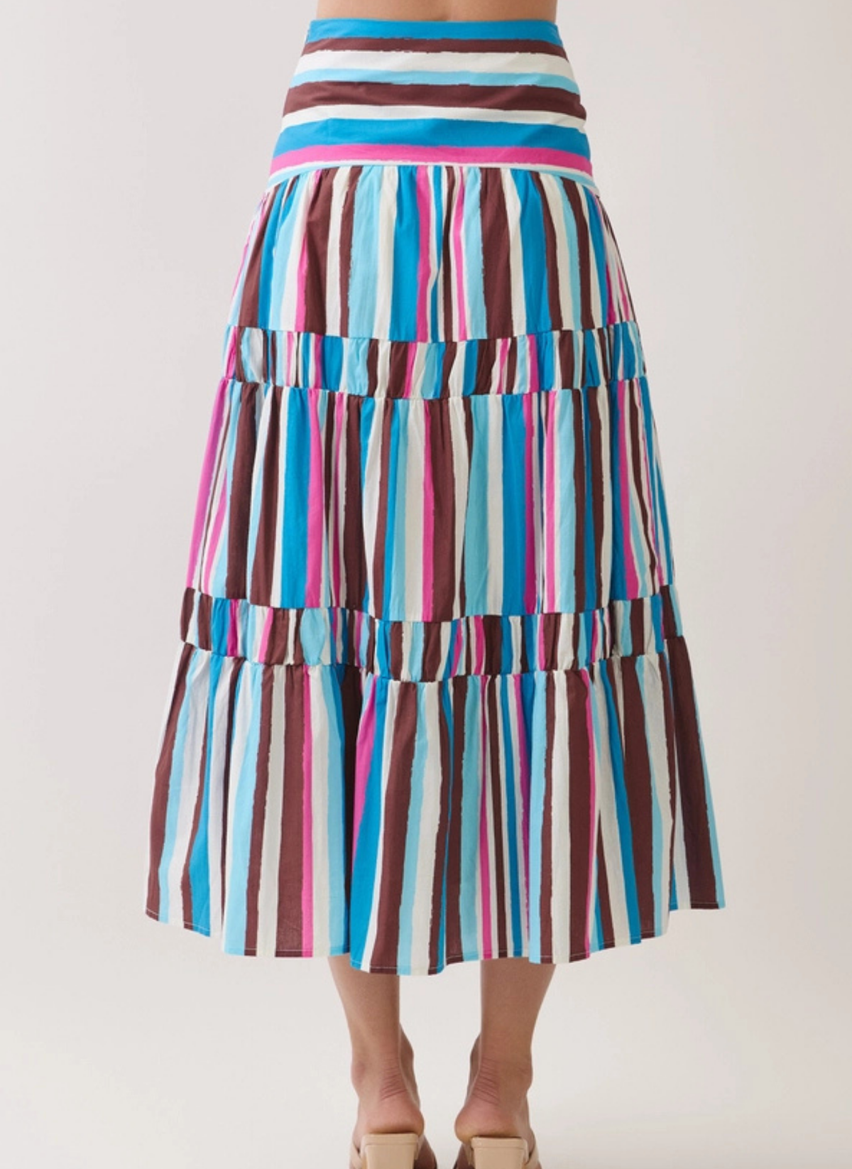Melody Stripe Maxi Skirt