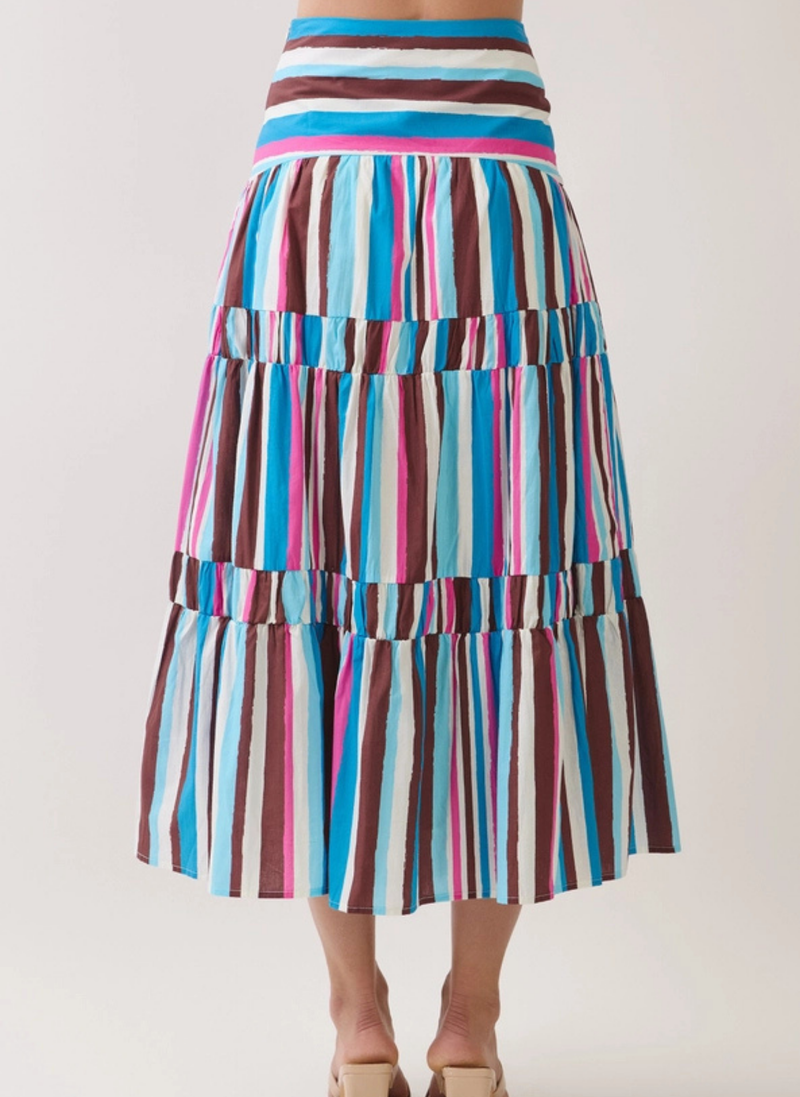 Melody Stripe Maxi Skirt