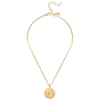 Blue Willow Plate Dainty Chain Necklace