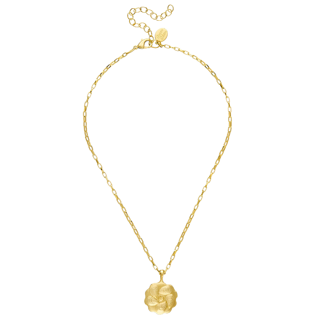 Oyster Plate Dainty Chain Necklace