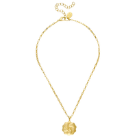 Oyster Plate Dainty Chain Necklace
