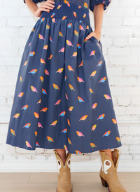 Sutton Bird Skirt - Navy