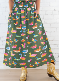 Sutton Duck Skirt - Olive