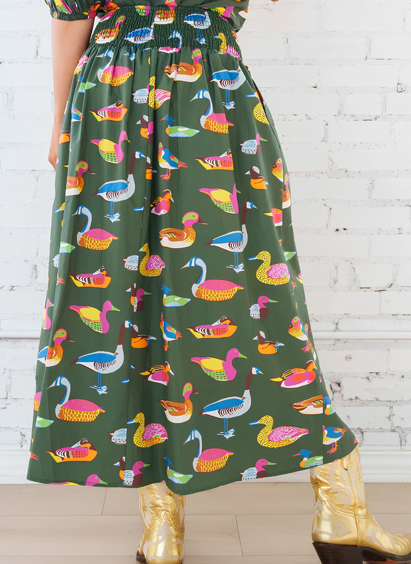 Sutton Duck Skirt - Olive