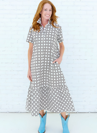 Maddie Basket Dress - Brown