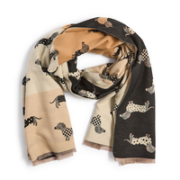 Dachshund Print Scarf