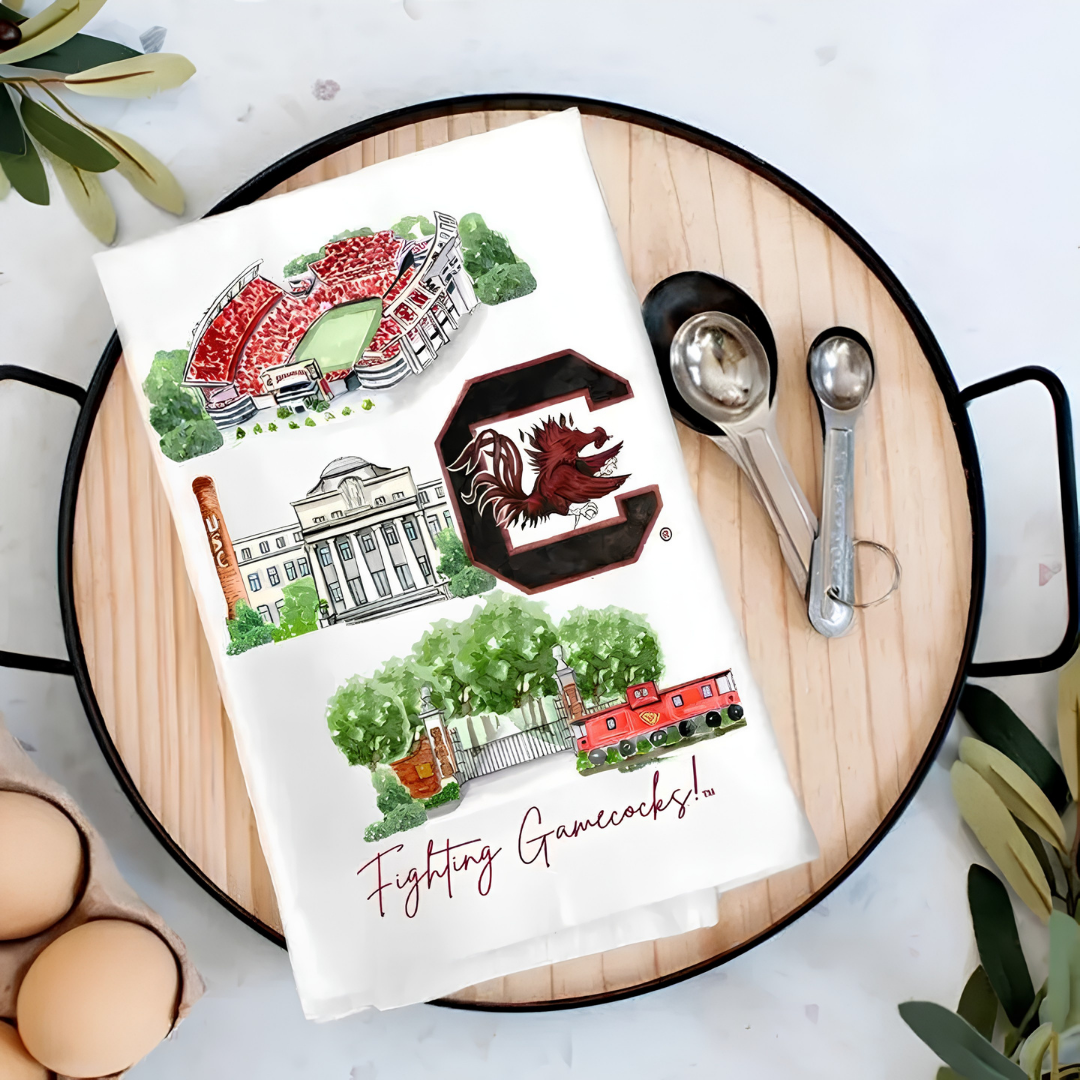 Collegiate Landmark Tea Towel