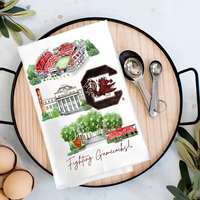 Collegiate Landmark Tea Towel