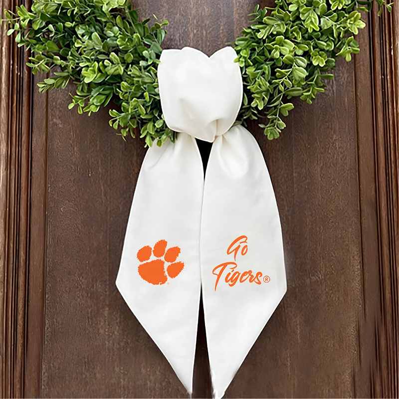 Logo Embroidered Wreath Sash