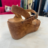 Ava 2.0 Suede Wedge - Brown