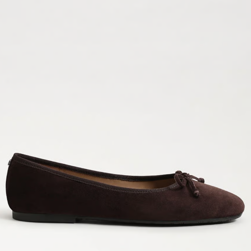 Alie Suede Flats - Cafe Noir
