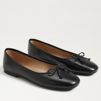 Alie Leather Flats - Black