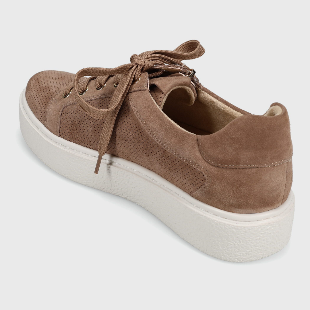 Yohana Suede Sneaker - Mink Taupe