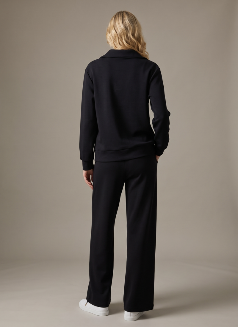 Polo Collar Pant Set