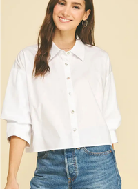 Sleeve Cinch Detail Top