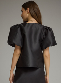 Timeless Sheen Puff Sleeve Top