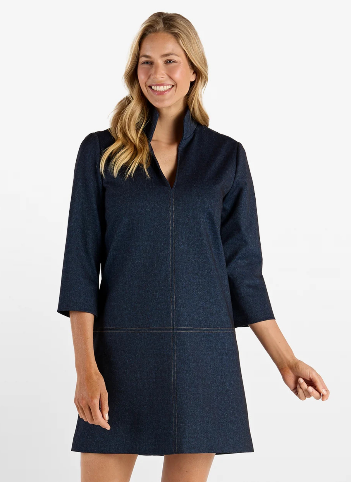 Callie Denim Dress - Navy Saddle