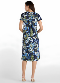 Ella Midi Dress - Falling Floral Navy
