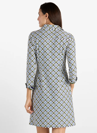 Naomi Dress - Birdseye Geo