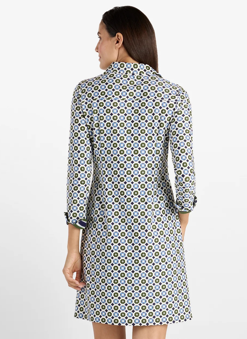 Naomi Dress - Birdseye Geo