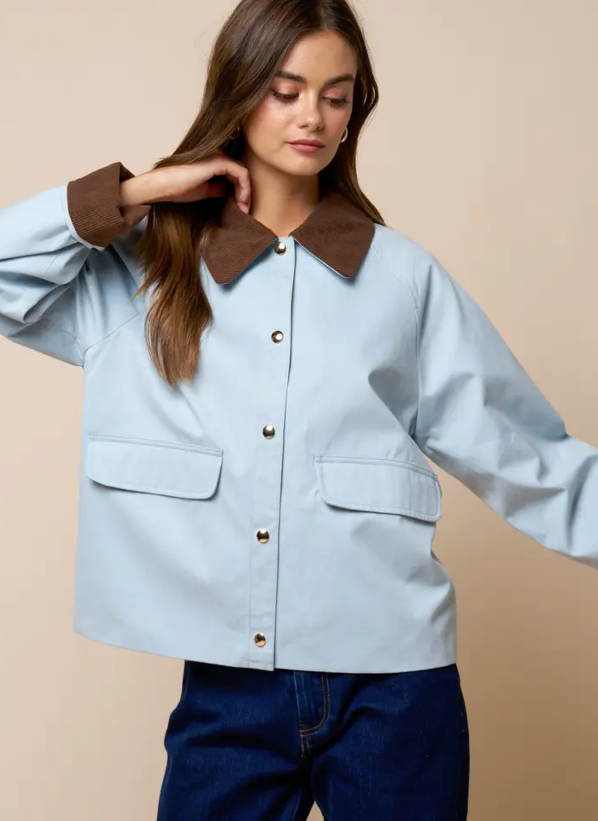 Corduroy Detail Barn Jacket
