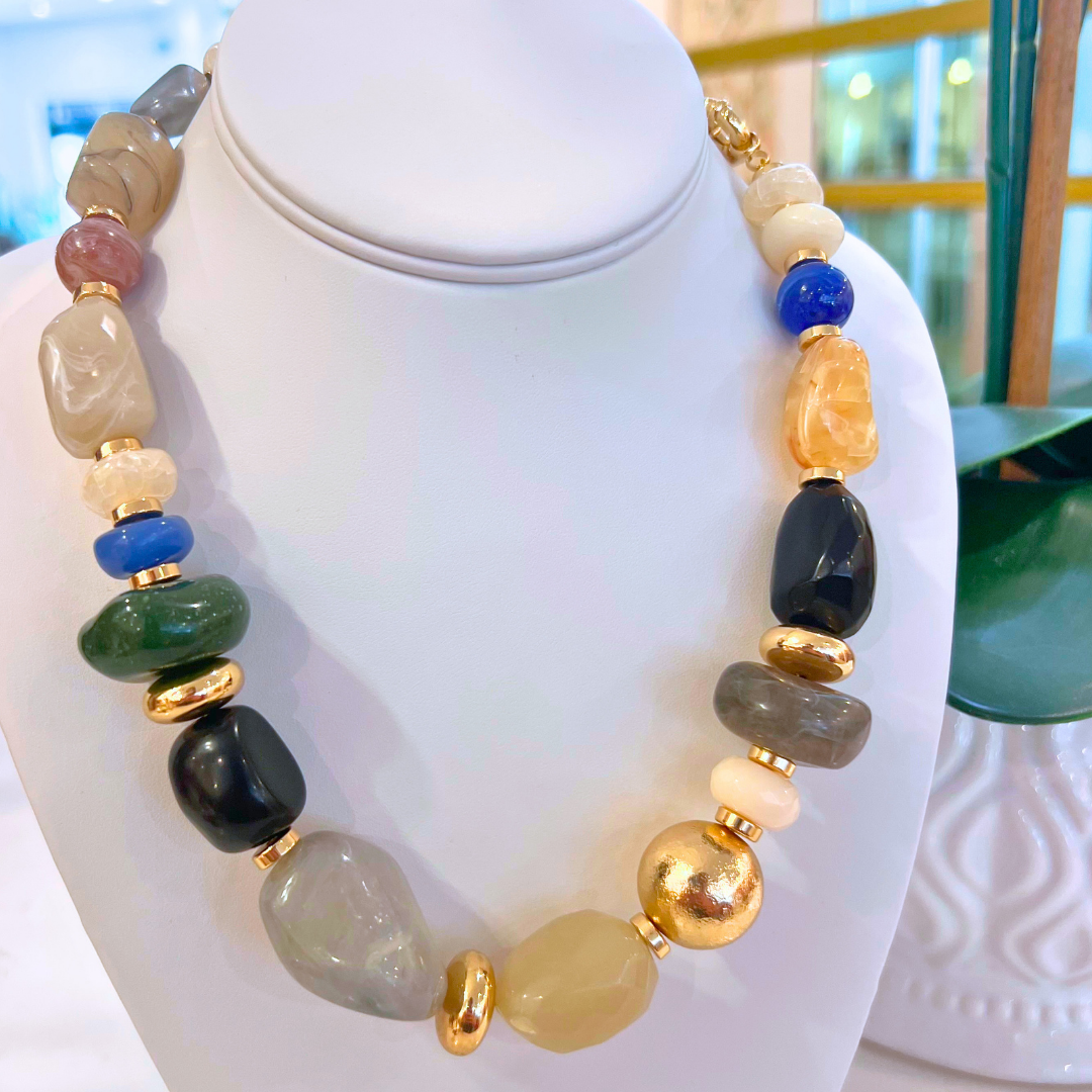 Maeve Acrylic Beaded Necklace