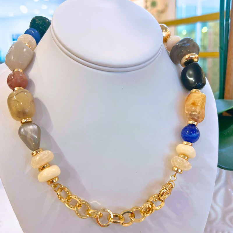 Maeve Acrylic Beaded Necklace