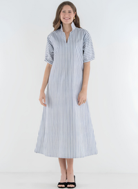 Poppy Maxi Dress - Black Stripe