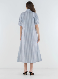 Poppy Maxi Dress - Black Stripe