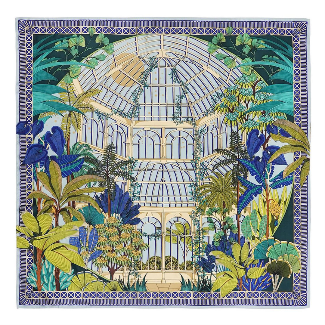 Med Jardin Blue Scarf