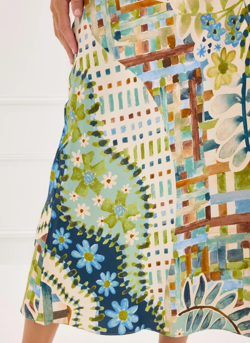Hillary Skirt - Mosaic Meadow
