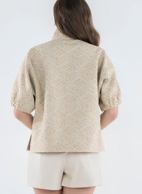 Poppy Top - Mosaic Monogram