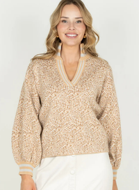 Lolli Sweater - Mosaic Monogram