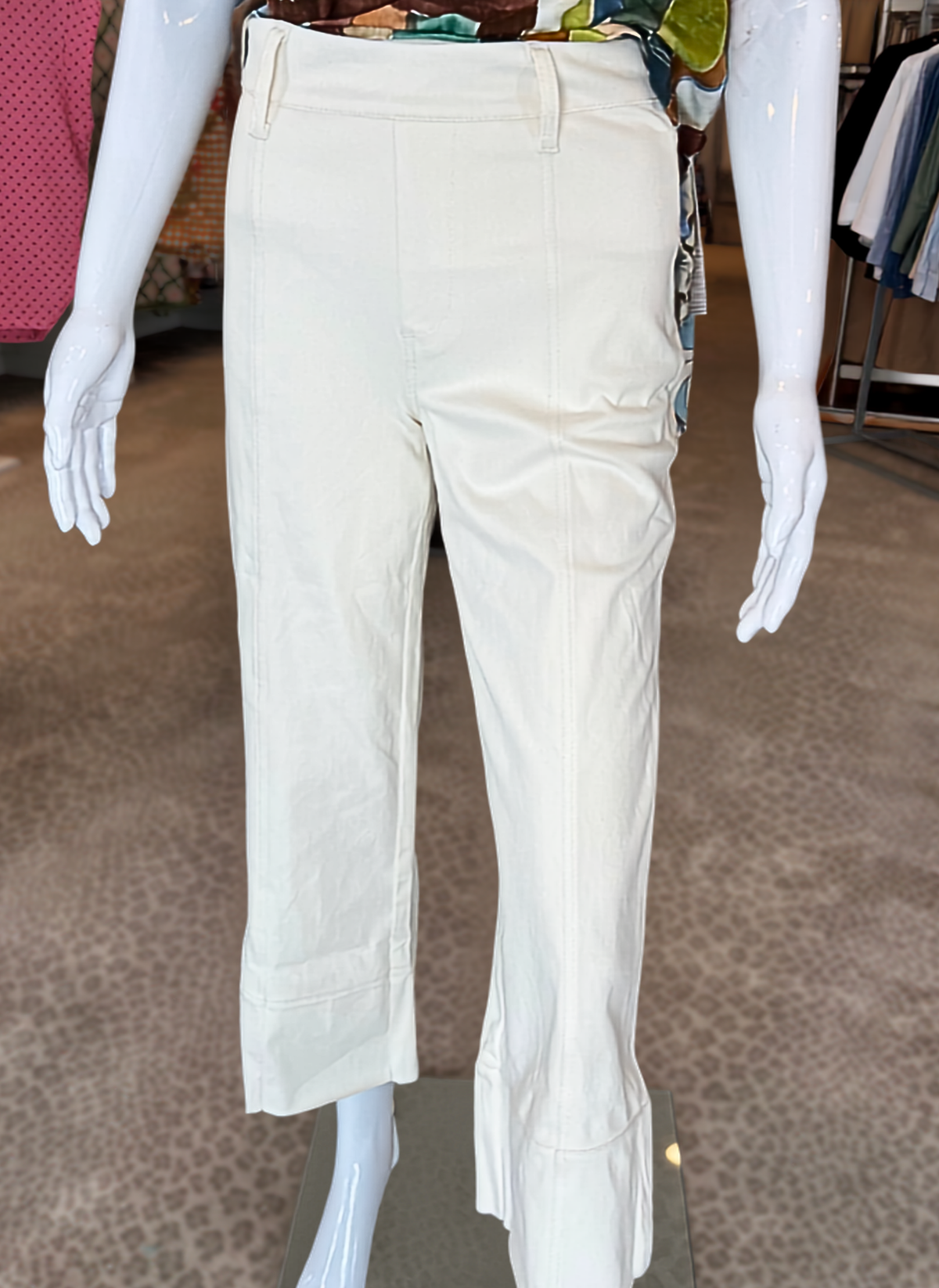 Pull-On Knit Denim Pant