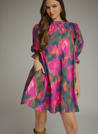 Peacock Bow Detail Dress