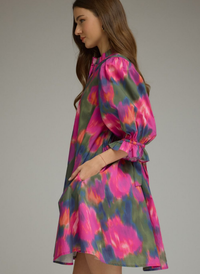 Peacock Bow Detail Dress