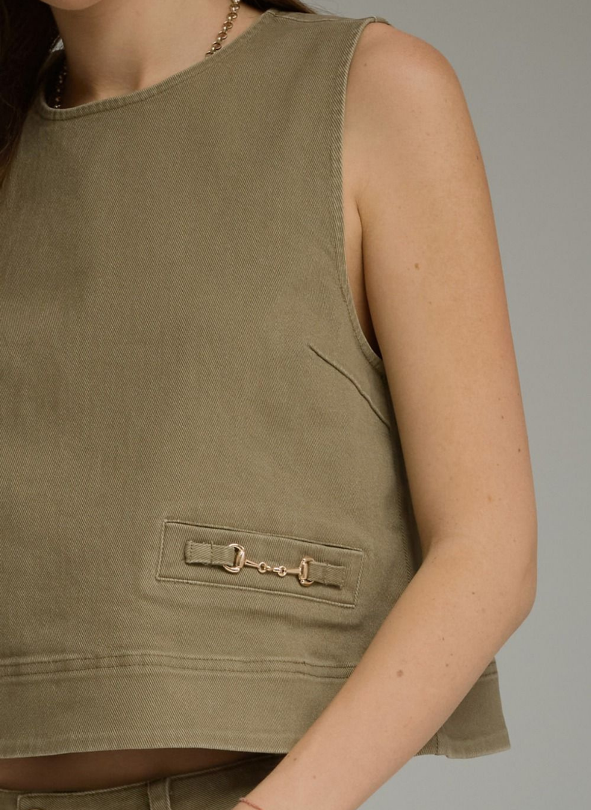 Buckle Detail Pant Set