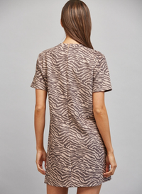 Leslie Animal Print Shift Dress