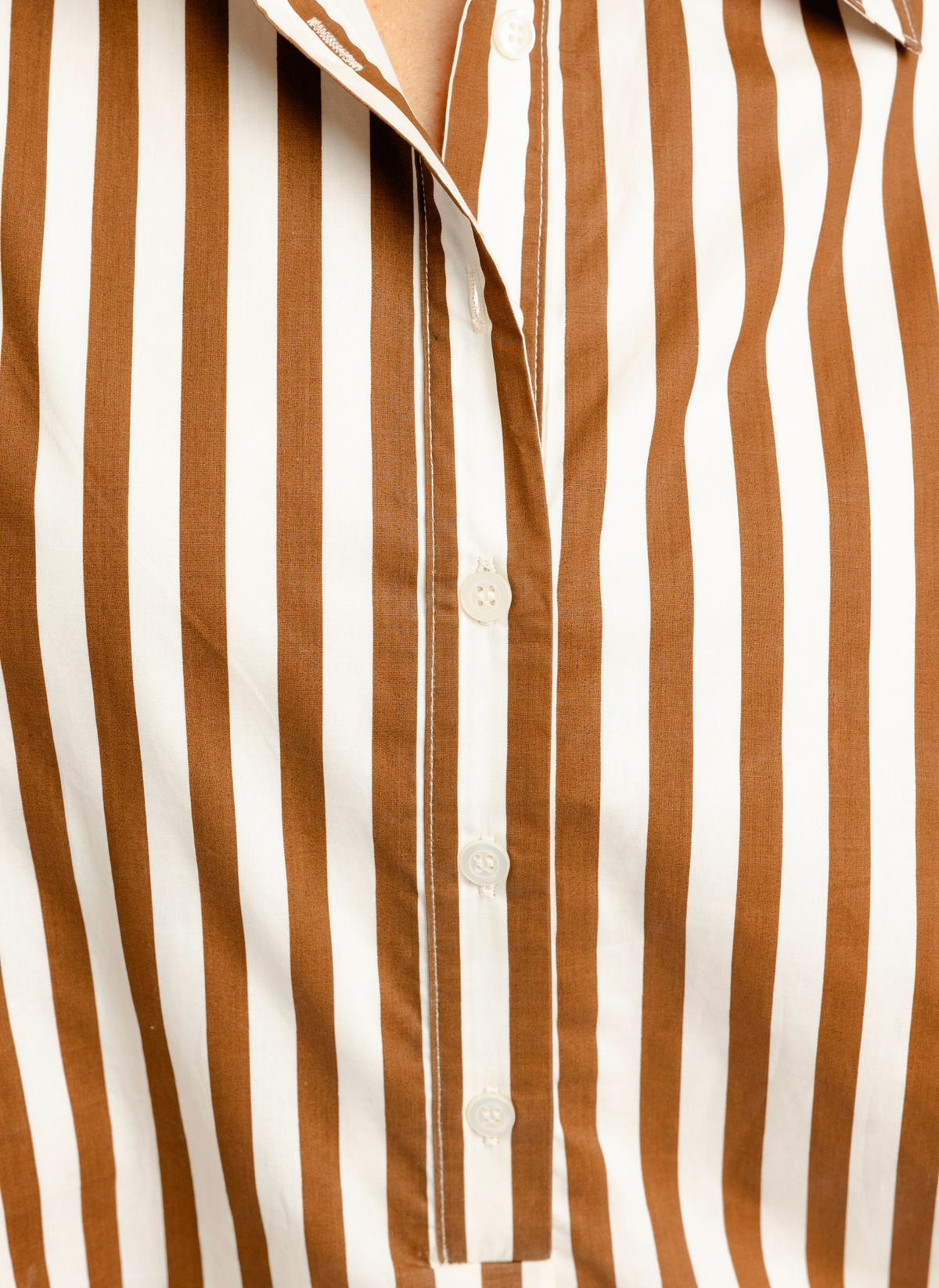 Stripe Poplin Shirt Dress