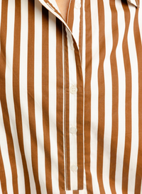 Stripe Poplin Shirt Dress
